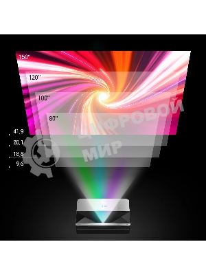 Проектор Cactus CS-U1.SG DLP 27200Lm (3840x2160) 800000:1 ресурс лампы:25000часов 2xUSB typeA 2xHDMI 9.7кг