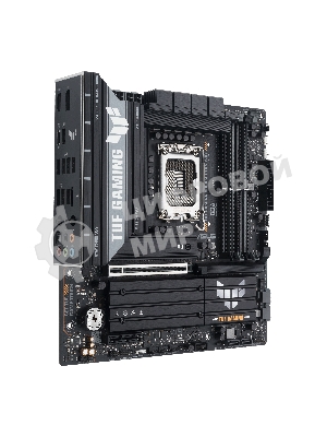 Материнская плата ASUS TUF GAMING B860M-PLUS WIFI, LGA 1851, Intel B860, 4xDDR5, 4xSATA, 3xM.2, 1xPCIe 5.0 x16, 1xPCIe x4, 1xUSB-C, 4xUSB-A 3.2 Gen 1, 2xUSB-A 3.2 Gen 2, 1xHDMI, 1xDP, 1x2.5Gb LAN, 7.1, mATX