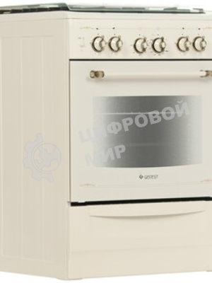 Плита газовая Gefest ПГ 6100-02 0182 бежевый, конфорок 4 шт, духовка 52 л, 60 см x 85 см x 60 см