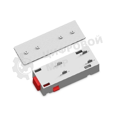 GL1105 WH белый коннектор питания с соеденителем прямой для шинопровода Magnetic 220V 68*28.5*18