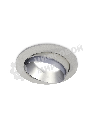Комплект встраиваемого поворотного светильника Ambrella light XC7653023 SGR/MCH серый песок/хром матовый MR16 GU5.3 (C7653, N7033)