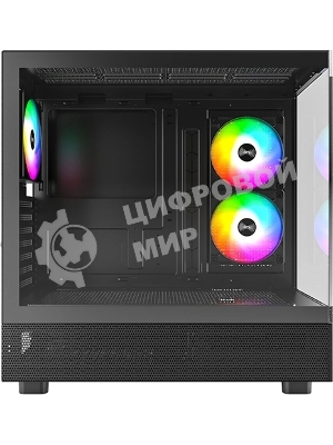 Компьютерный корпус Montech XR черный без БП ATX 3x120мм 2xUSB3.0 1xUSB3.1 audio bott PSU