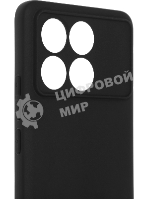 Чехол (клип-кейс) BoraSCO для Xiaomi POCO F6 Pro Silicone Case черный