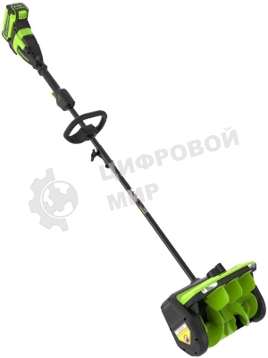 Снегоуборщик аккумуляторный GreenWorks 40V, 30 см, бесщеточный, с 1хАКБ 4 Ач и ЗУ (2603107UB)