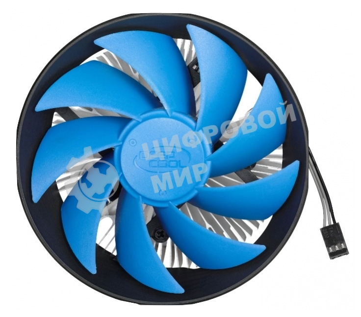 Кулер для процессора DEEPCOOL ARCHER BIGPRO серебристый/синий, 120 мм, алюминий/медь, 2000 об/мин, 29.7 дБ, 4 pin, 125 Вт, 70 мм
