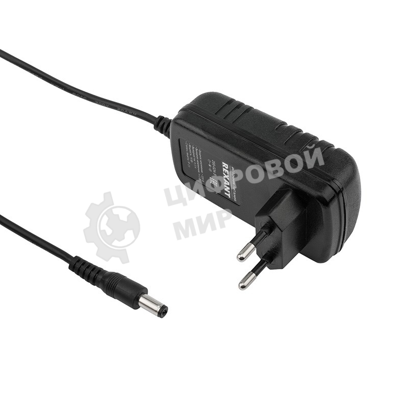Источник питания Rexant 12 V 24 W с DC разъемом подключения 5.5х2.1 IP23