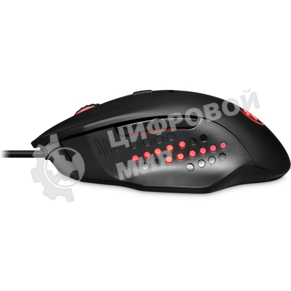 Мышь проводная Redragon Gainer черный, 3200 dpi, USB, кнопки - 6