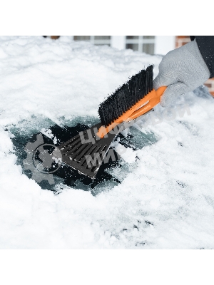 Щетка сметка для снега со скребком Sparta 400 мм,