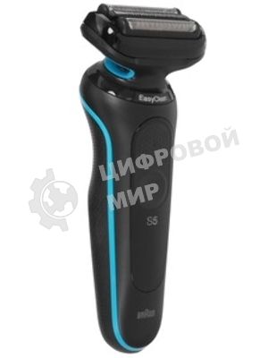 Электробритва Braun 51-M1000s черный/голубой