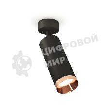 Светильник Ambrella Light XM6343006 SBK/PPG черный песок/золото розовое полированное MR16 GU5.3 (A2210, C6343, N6135)