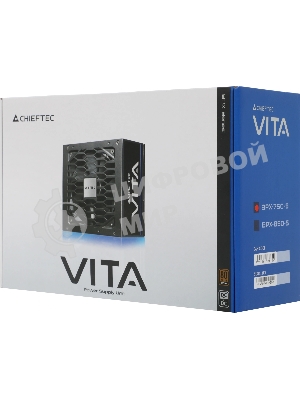 Блок питания Chieftec Vita BPX-750S, 750Вт, 80 PLUS Bronze, 120мм, черный