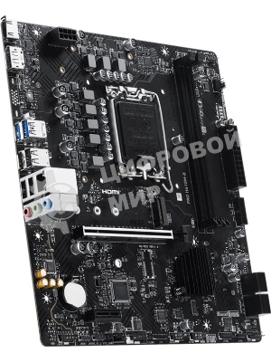 Материнская плата MSI PRO H610M-B, LGA1700, Intel H610, 2xDDR5, 4xSATA, 1xM.2, 1xPCIe 4.0 x16, DisplayPort, HDMI, 1x1Gb LAN, 3x3.5 мм, 7.1, microATX