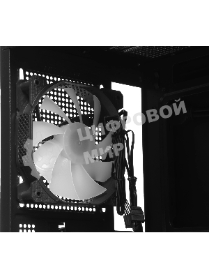 Корпус ACCORD ACC-ZM3B Black, Mini-Tower, чёрный, 1 x 120 мм