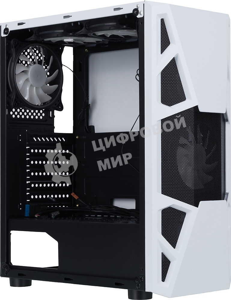 Компьютерный корпус AeroCool/Formula CL-3303W RGb белый без БП ATX 6x120мм 2xUSB 2.0 1xUSB 3.0 audio bott PSU