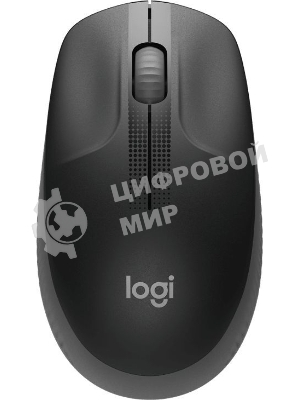 Мышь беспроводная Logitech M190 черный, 1000 dpi, радиоканал, USB, кнопки - 3