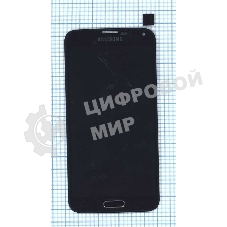 Дисплей для Samsung Galaxy S5 SM-G900H черный с кнопкой home