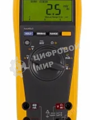 Мультиметр FLUKE 177цифровая 1000мА Диод тестжелтый черный 0,42кг