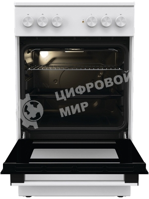 Плита электрическая Gorenje GEC5A12WG-B белый, конфорок 4 электрических, духовка 68 л, 50 см x 85 см x 59.4 см (без крышки)