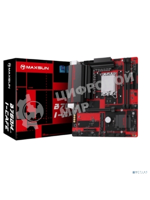 Материнская плата Maxsun B760M I-CAFE, LGA1700, Intel B760, 2xDDR5, 2xSATA, 3xM.2, 1xPCIe 4.0 x16, 1xPCIe 4.0 x4, 1xPCIe 3.0 x1, 1xDP, 1xHDMI, 1x2.5Gb LAN, 1xUSB-C 10Gbps, 2xUSB-A 5Gbps, 4xUSB-A 2.0, 2x3.5 мм, 5.1, mATX