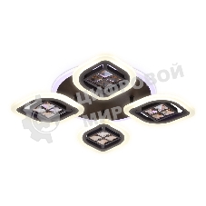Светильник Ambrella light FA281/4 CF/TI кофе/янтарь 69W 530*530*80 (ПДУ РАДИО 2.4G)