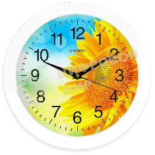 Часы настенные кварцевые Energy модель ЕС-97 подсолнух