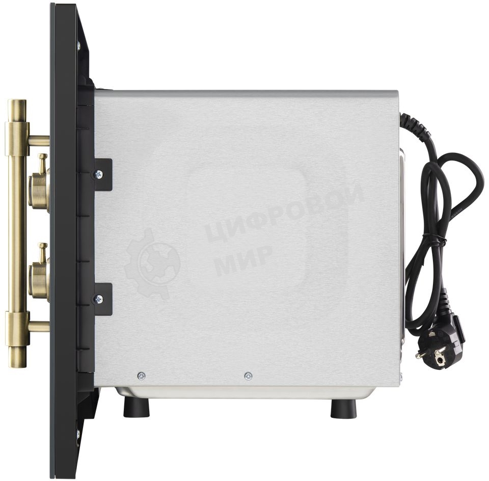 Микроволновая печь встраиваемая Maunfeld JBMO.20.5GRBG черный, 20 л, 700 Вт, переключатели - поворотный механизм