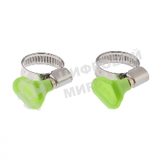 Хомуты металлические Сибртех элемент крепления с формой ключа 16-25 мм, 2 шт.