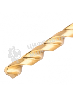 Сверло спиральное по металлу Matrix 12 x 300мм, HSS, нитридтитановое покрытие