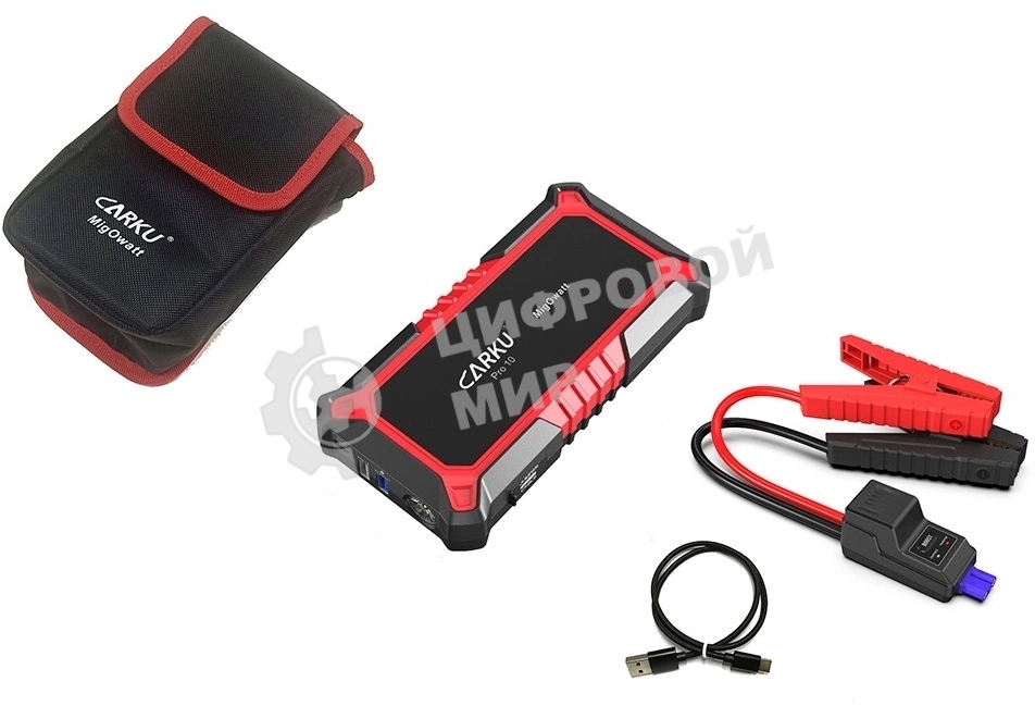 Устройство пусковое CARKU PRO-10пусковой ток 300А, пиковый 800А, емкость 13000 мАч
