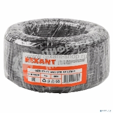 Кабель UTP Rexant 4PR 24AWG, CU (медь), CAT5e, 100 МГц, PE, черный, OUTDOOR, бухта 50 м