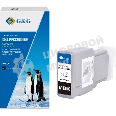 Картридж струйный G&G GG-PFI320MBK (PFI-320MBK) черный матовый (300 мл) для Canon imagePROGRAF TM-200/200MFP/205/300/300MFP/305