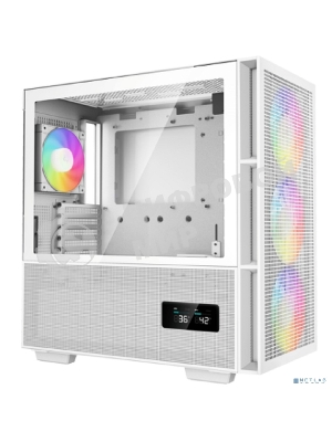 Компьютерный корпус Deepcool CH560 WH без БП, боковое окно (закаленное стекло)