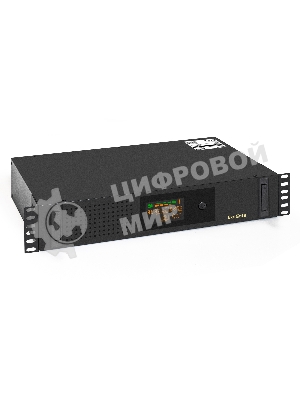 Источник бесперебойного питания ExeGate ServerRM UNL-800.LCD.AVR.2SH.3C13.USB.2U 800VA/480W, Color LCD, AVR, 2*Schuko+3*C13, USB, 2U, установка в стойку, черный