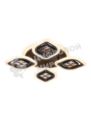 Светильник Ambrella light FA281/4 CF/TI кофе/янтарь 69W 530*530*80 (ПДУ РАДИО 2.4G)