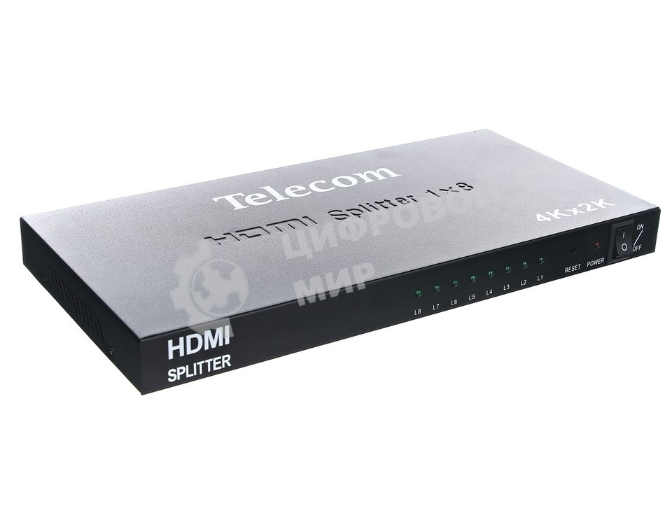 Разветвитель Telecom HDMI 1=>8 4k@30 HZ TTS7010