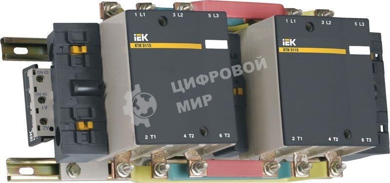 Контактор КТИ-51853 реверс 185А 230В/АС3 IEK KKT53-185-230-10