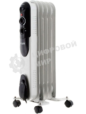 Обогреватель масляный Ресанта ОМПТ- 5Н (5 секций), белый, 1000 Вт, 10 м2, термостат 67/3/2