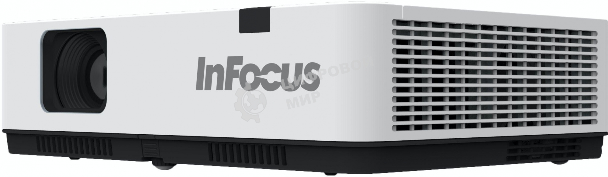 Проектор INFOCUS IN1014 3LCD, 3400 lm, XGA (1024x768), 2000:1, 1.481.78:1, 3.5мм in, Composite video, VGA IN, HDMI IN, USB b, лампа 20000ч.(ECO mode), RS232, 1x10W, 31дБ, 3,1 кг