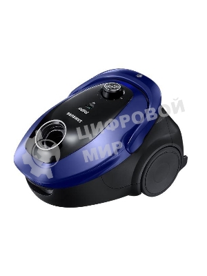 Пылесос Samsung SC20M255AWB синий, 460/2000 Вт, уборка сухая, пылесборник мешок 2.5 л