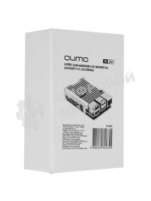 Корпус Qumo Aluminum case without fan, Raspberry Pi 4, gold(RS005)