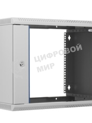 Шкаф коммутационный ЦМО (ШРН-9.350) настенный 9U 600x350 мм пер. дв. стекл 200 кг серый 300 мм 180 град.