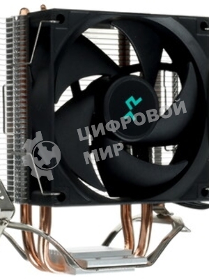 Кулер для процессора DEEPCOOL AG200 черный, 92 мм, алюминий/медь, 3050 об/мин, 30.5 дБ, 4 pin, 100 Вт, 133 мм