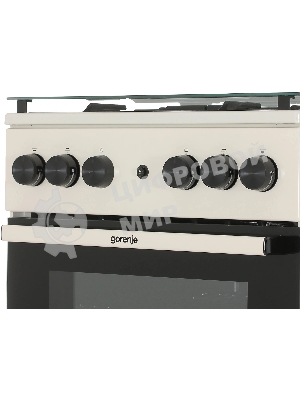 Плита газовая Gorenje GG5A21BEF бежевый, конфорок 4 газовых, духовка 70 л, 50 см x 85 см x 59.4 см
