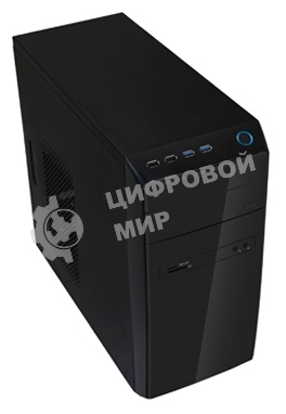 Компьютерный корпус InWin POWERMAN ES726BK USB 3.0 (Mini Tower, mATX, 450W PM-450ATX, USBx2, USB 3.0x2 + Audio, черный)