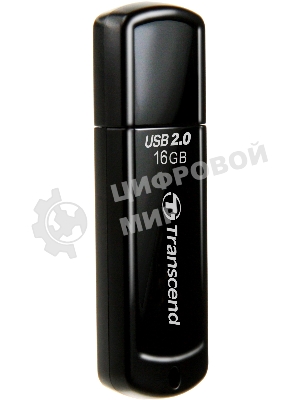 Флешка USB Transcend JetFlash 350 (TS16GJF350), 16Gb, USB 2.0, R/W 15/7, черный