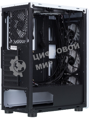 Компьютерный корпус AeroCool/Formula CL-3303W RGb белый без БП ATX 6x120мм 2xUSB 2.0 1xUSB 3.0 audio bott PSU