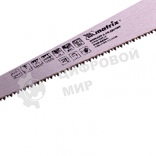 Ножовка по дереву Matrix 23106 для мелких пильных работ, 320 мм, цельнолитая однокомпонентная рукоятка