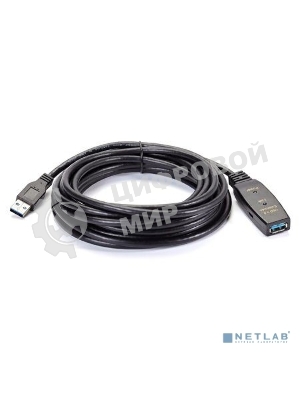 Кабель-адаптер USB3.0-repeater Aopen, удлинительный активный Am-->Af 5м QUST/qust ACU827A-5M