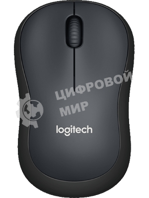 Мышь беспроводная Logitech M220 SILENT черный/серый, 1000 dpi, радиоканал, USB, кнопки - 3
