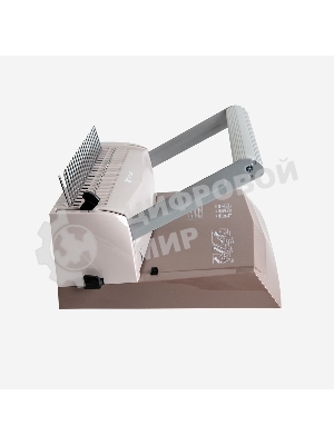 Переплетчик ГЕЛЕОС БП-16 коричневый на пластиковую пружину, А4, ручная перфорация 16 листов, переплет макс до 500 л., глубина перфорации 2-3-4-5 мм